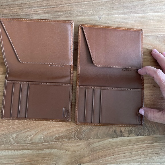 2 Coach Tan Passport Holder - Picture 2 of 3